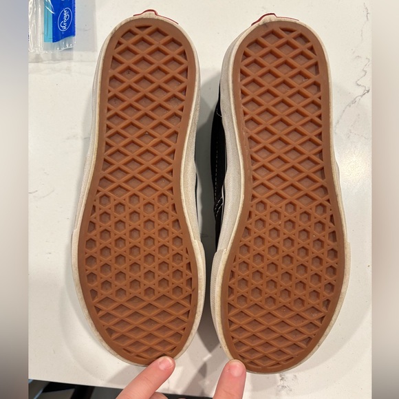 Kids Black Slip-On Vans - Picture 2 of 4